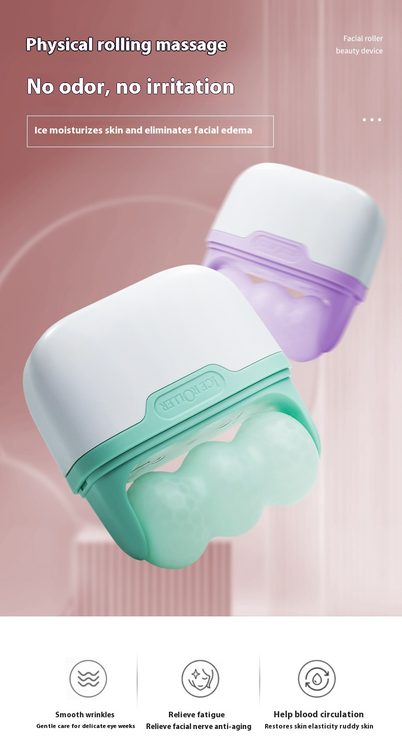 Double-headed Ice Roller Massage Device